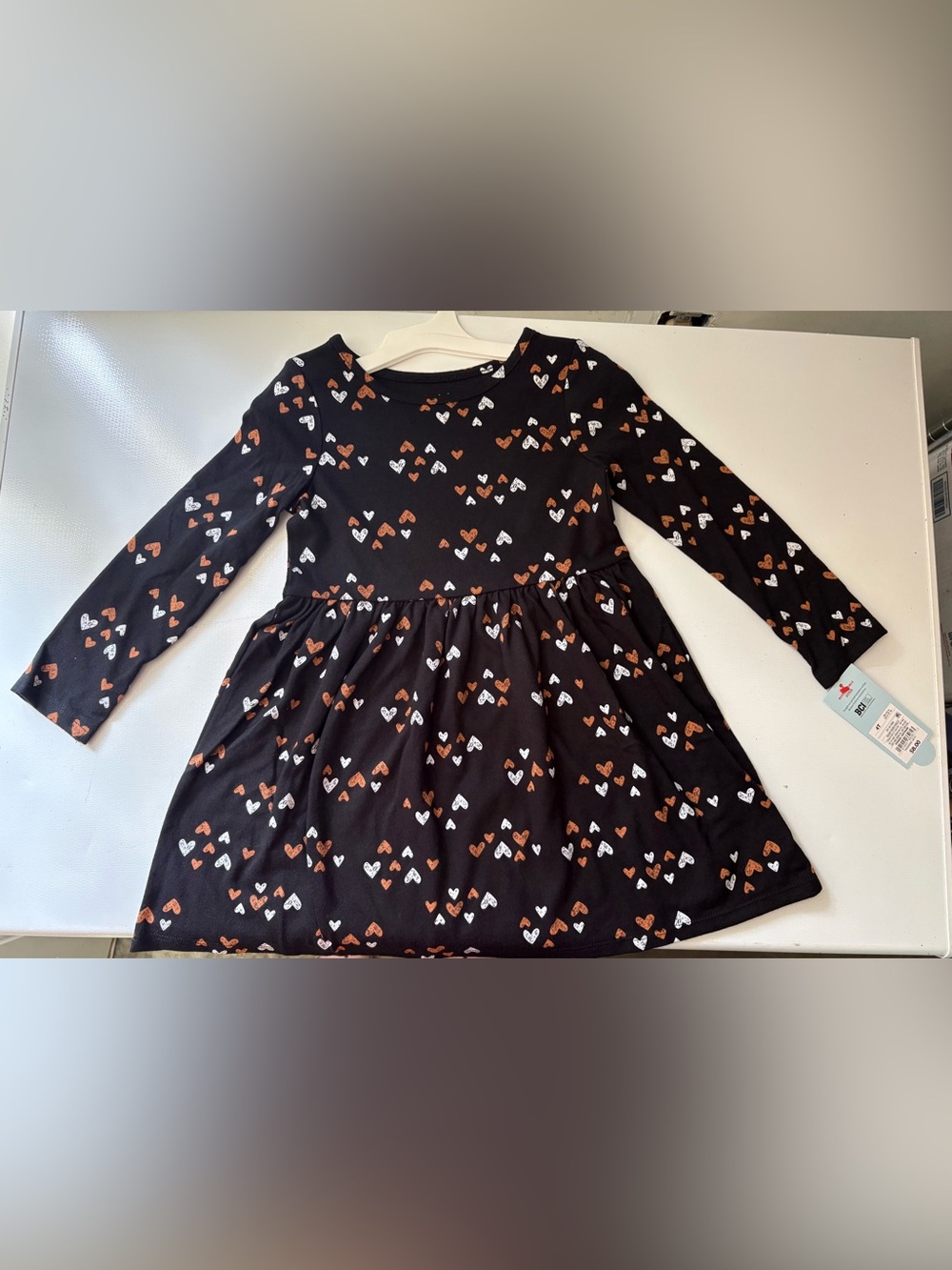 Cat & Jack Black Toddler Tee with White Logo